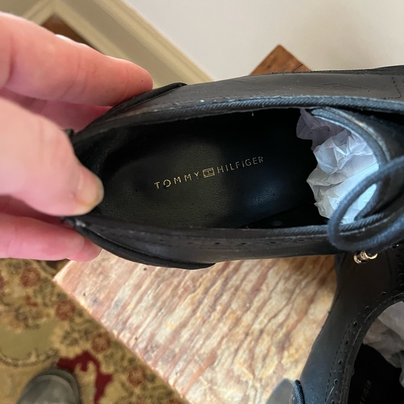 Tommy Hilfiger Black Lace Up Heels - Picture 5 of 9